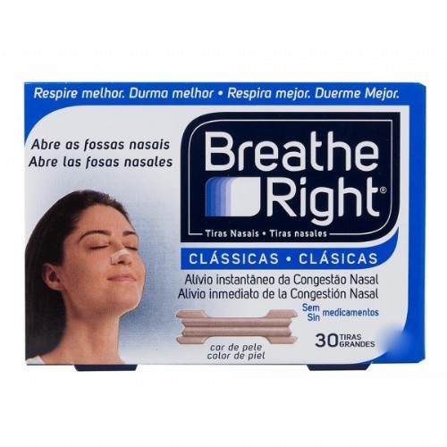 BREATHE RIGHT - TIRA ADH NASAL (COLOR T- GDE 30 U)