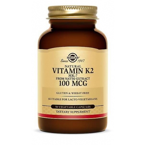 Solgar vitamina k2 natural 100 mcg 50 ca