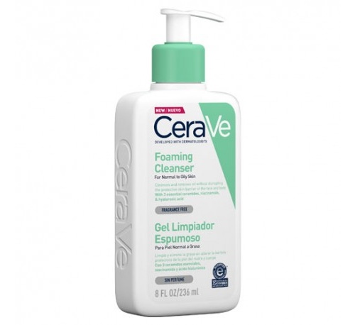 Cerave gel limpiador espumoso (236 ml)