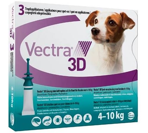 Vectra 3d perro 4-10 kg 3p