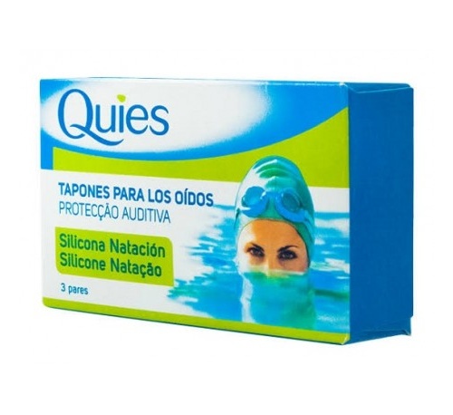 Tapones oidos silicona natacion - quies (estandar 6 u)