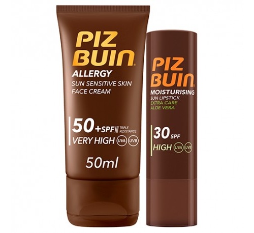 Piz buin allergy crema facial piel sensible al sol spf 50+ - proteccion muy alta (50 ml)