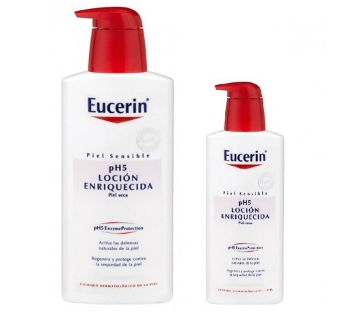 Locion enriquecida eucerin 1l+400ml