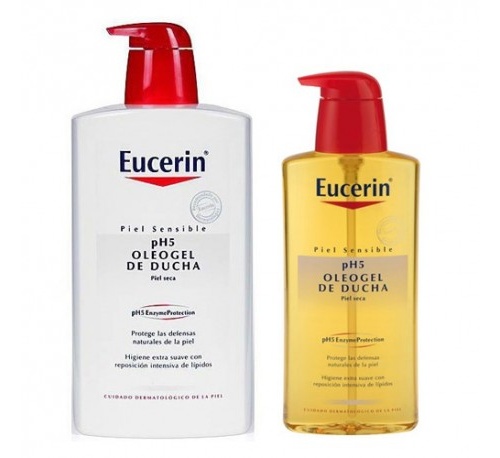 Oleogel de ducha eucerin 1l+400ml