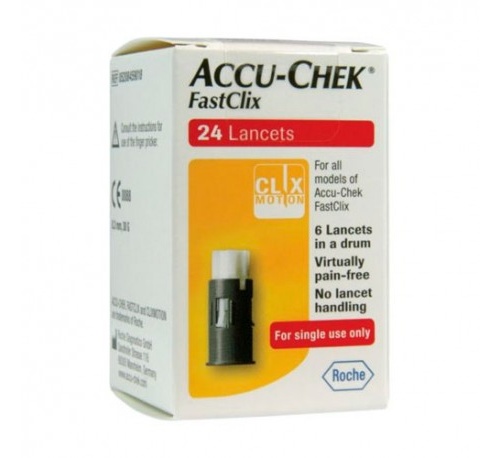 Accu-chek fastclix lancetas (24 lancetas)