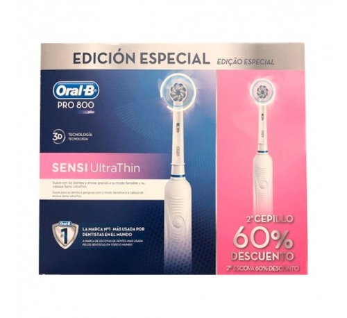 Oral b pack duo pro 800, 2ºuds 50%