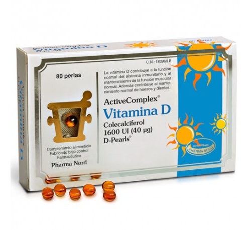 Activecomplex vitamina d 1600 ui (80 perlas)