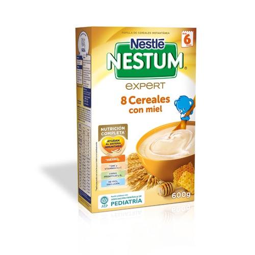 Nestle nestum papilla 8 cereales con miel (650 g)