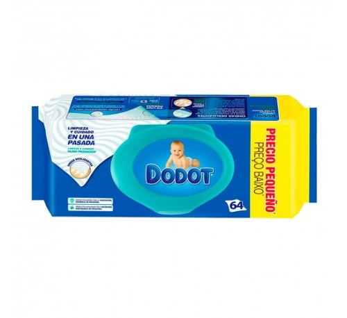 Dodot azul toallitas humedas para bebes (72 u)