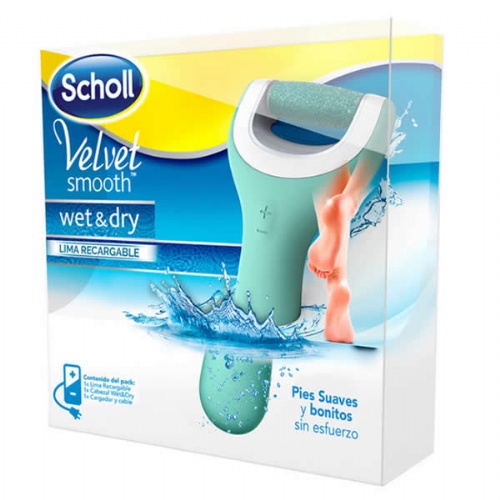 Dr scholl velvet smooth - lima pies wet &dry (recargable)