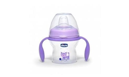 Primer vaso nat chicco morado 4m+