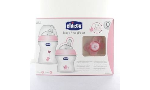 Set natural chicco feeling rosa