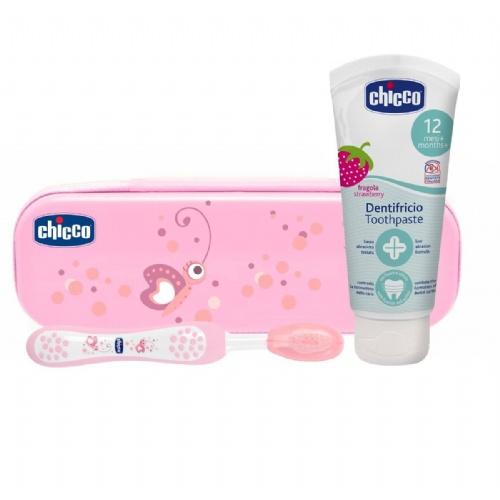 Set oral chicco rosa