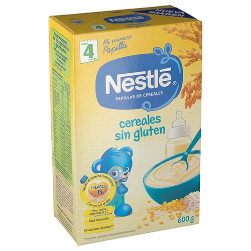 Nestle papilla cereales sin gluten (600 g)