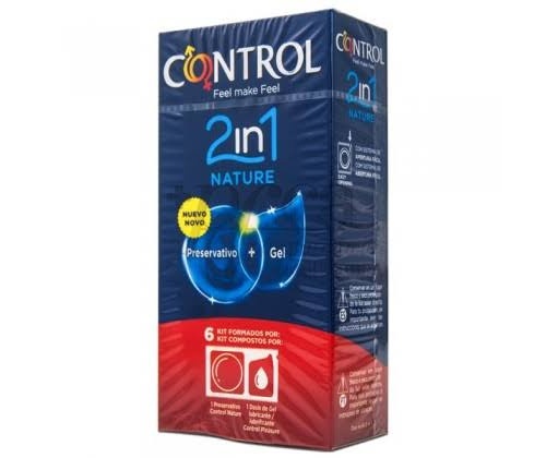 Control 2in1 nature - preservativos (6 u)