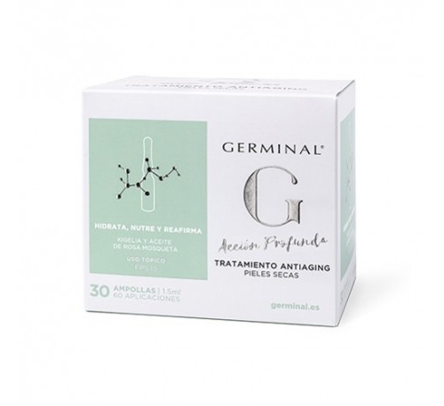 Germinal accion profunda tratamiento antiaging pieles secas (1.5 ml 30 ampollas)