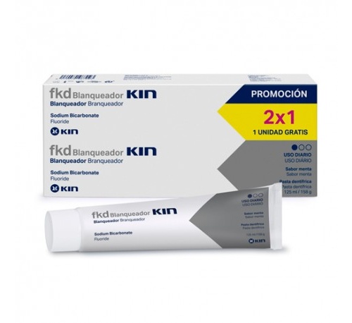 Fluor kin blanqueador 125ml pack 2x1