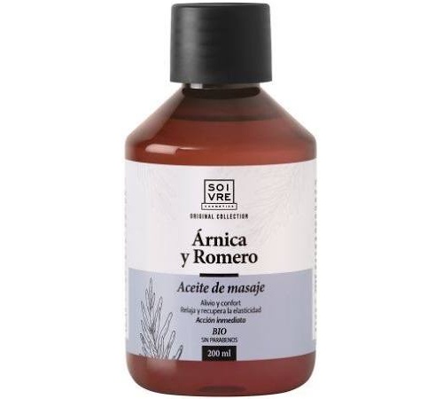 Soivre aceite masaje arnica y romero bio (200 ml)