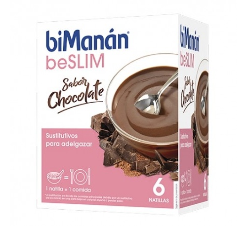 Bimanan beslim sustitutivo natilla (chocolate 6 sobres x 50 g)