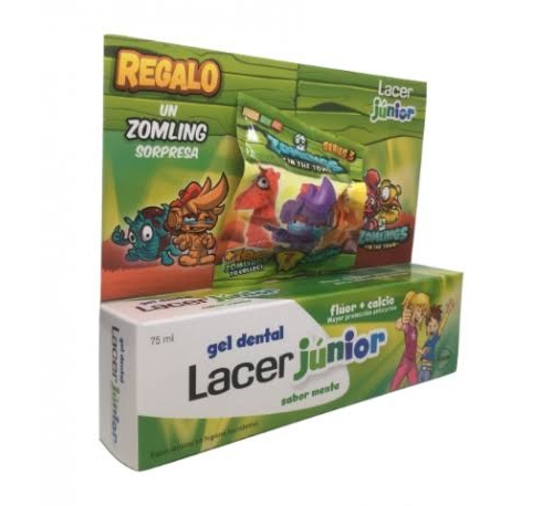 Lacer junior gel dental (75 ml menta)