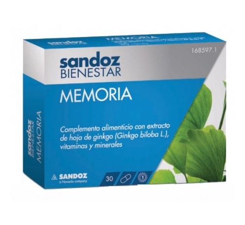 Sandoz bienestar memoria (30 capsulas)