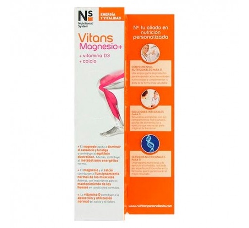 Ns vitans magnesio+ (15 comprimidos efervescentes)