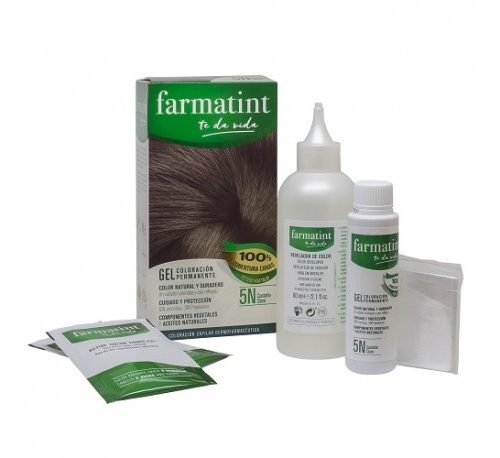 Farmatint (1 envase 135 ml tono castaño claro)