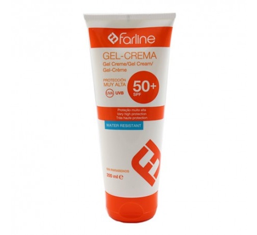 Farline gel crema solar spf 50+ (1 envase 200 ml)