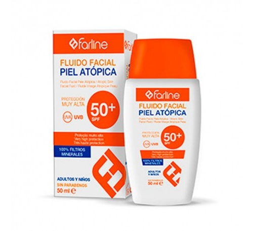 Farline fluido facial piel atopica spf 50+ (1 envase 50 ml)