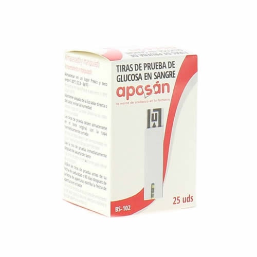 Tiras reactivas glucemia - aposan (25 u)