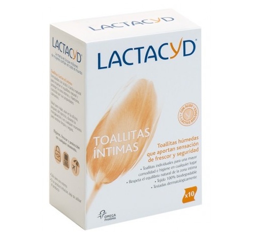 Lactacyd intimo toallitas (10 toallitas)