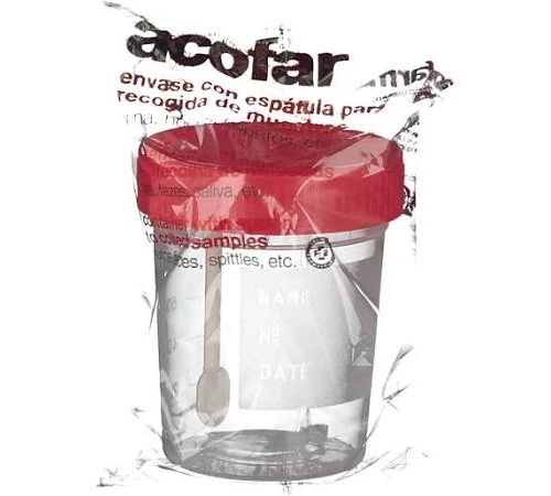 Envase con espatula recogida muestras - acofar