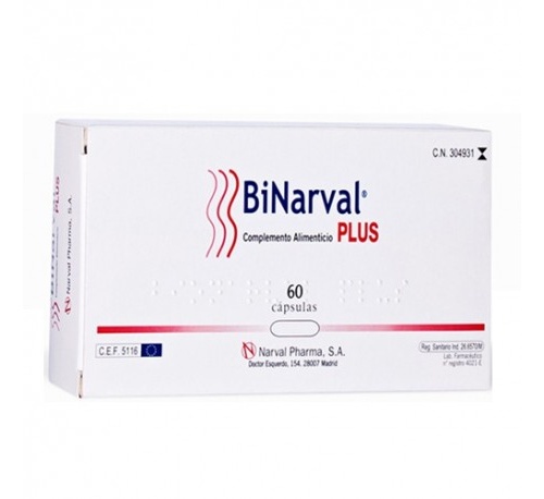 Binarval plus (760 mg 60 capsulas)