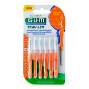 Cepillo interdental viaje - gum 1412 trav-ler (ultrafino 0.9 mm cilindrico 6u)