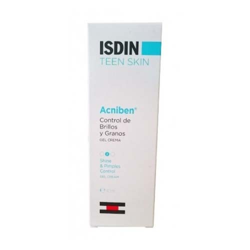 Acniben control de brillos y granos gel crema - isdin teen skin (1 envase 40 ml)