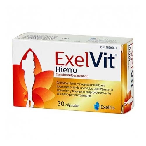 Exelvit hierro (30 capsulas)