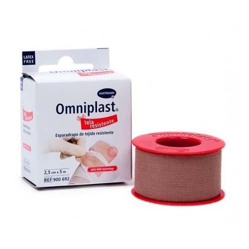 Esparadrapo hipoalergico - omniplast tejido resistente (1 unidad 5 m x 2,5 cm)