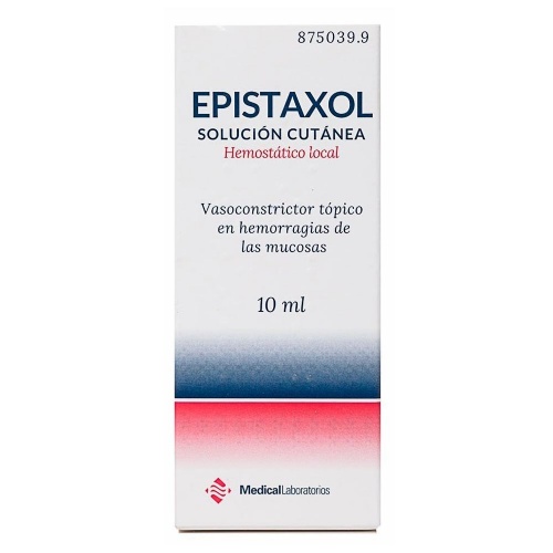 Epistaxol solución cutánea, 1 frasco de 10 ml