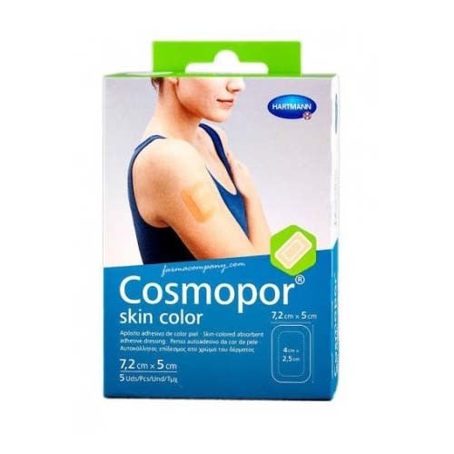 Cosmopor skin color - aposito esteril (5 unidades 7,2 cm x 5 cm)