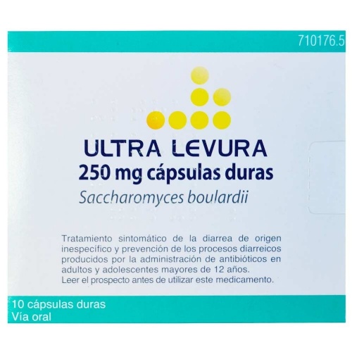 ULTRA-LEVURA 250 MG CAPSULAS DURAS , 10 cápsulas