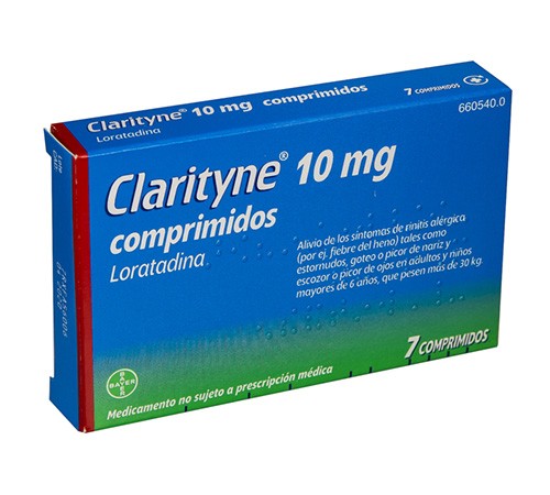 CLARITYNE 10 mg COMPRIMIDOS, 7 comprimidos