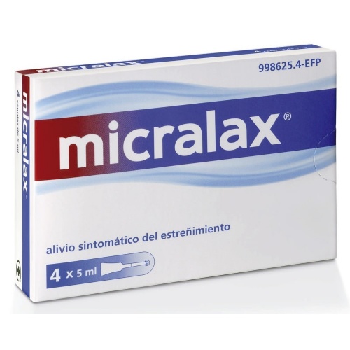 MICRALAX CITRATO/LAURIL SULFOACETATO 450 mg/45 mg solucion rectal , 4 enemas