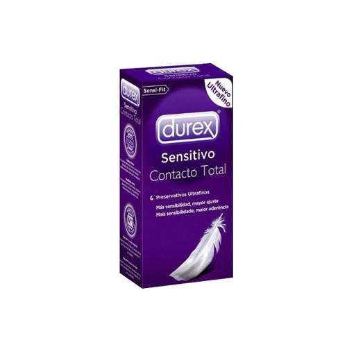 Durex sensitivo contacto total - preservativos (6 unidades)