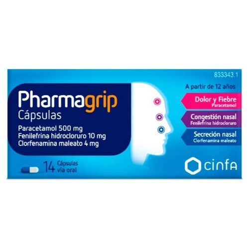 PHARMAGRIP CAPSULAS , 14 cápsulas