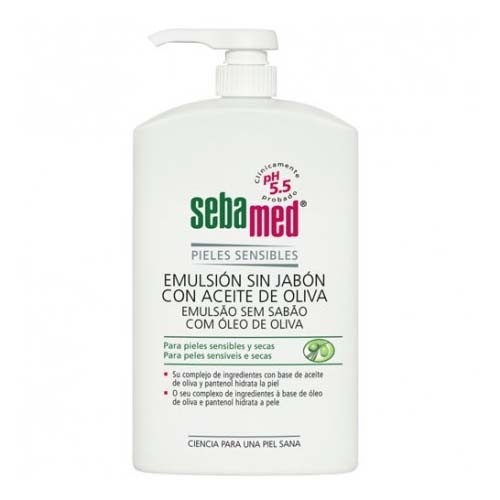 Sebamed emulsion sin jabon con aceite de oliva (1 envase 1 l)