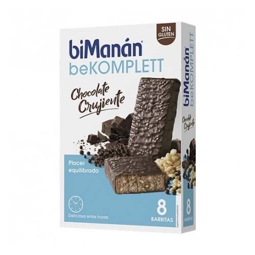 Bimanan bekomplett snack barritas (chocolate crujiente 280 g 8 barritas x 35 g)