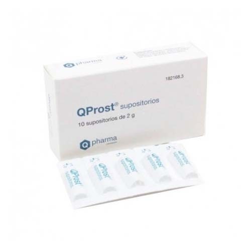 Qprost supositorios (10 unidades)