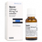 QUOCIN 120 mg/ 60 mg/ ml COLODION , 1 frasco de 20 ml