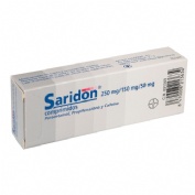 SARIDON 250 mg/150 mg/50 mg COMPRIMIDOS , 20 comprimidos