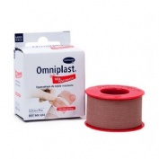 Esparadrapo hipoalergico - omniplast tejido resistente (1 unidad 5 m x 2,5 cm)